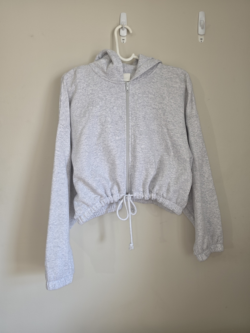 H&M Heather Gray Zip-Up Hoodie
